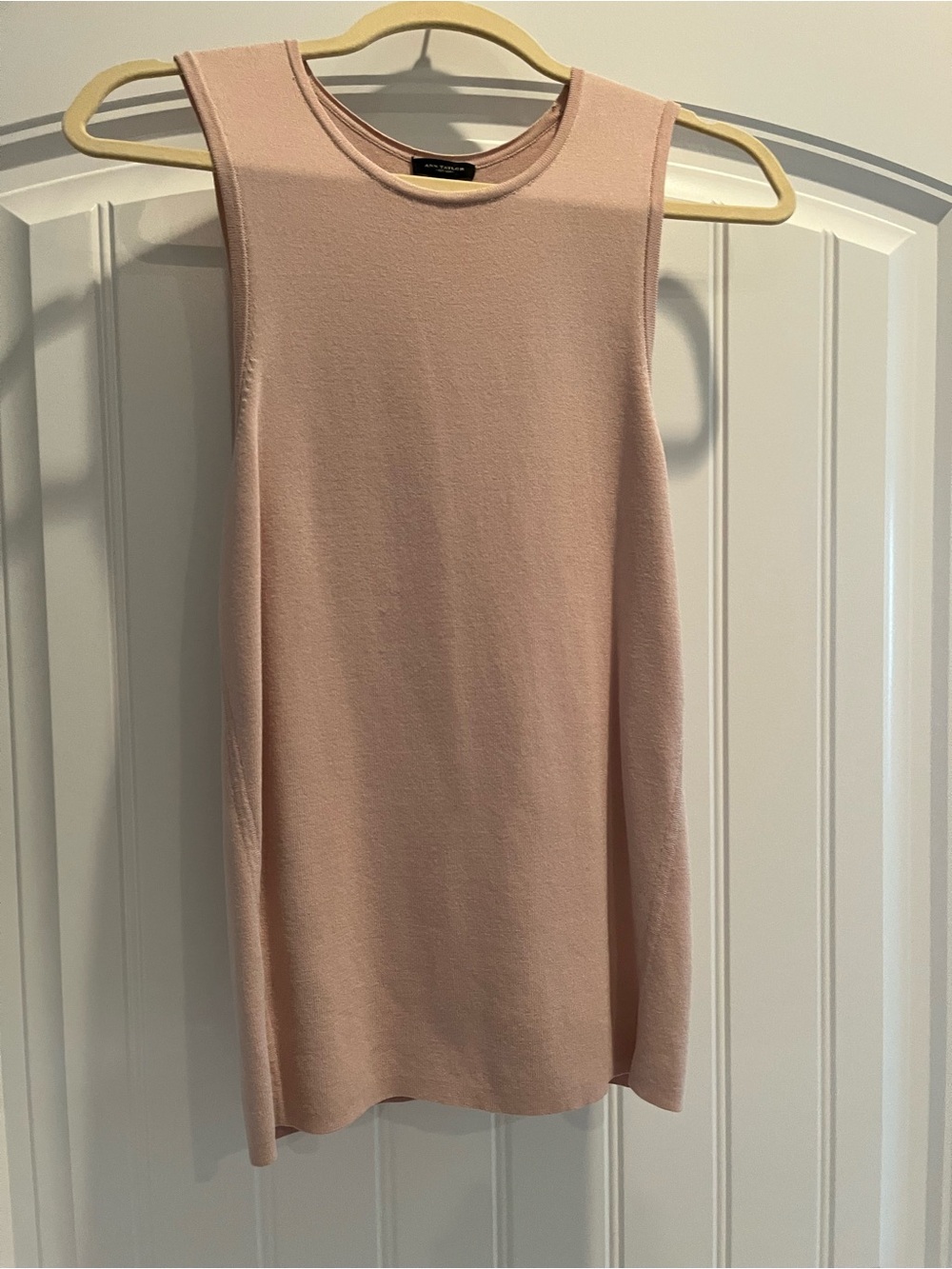 Ann Taylor Blush Pink Sleeveless Knit Shell